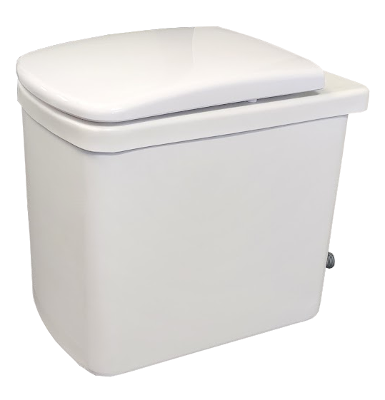 Photo of a Tiny Pod compost toilet. Greenloo New Zealand